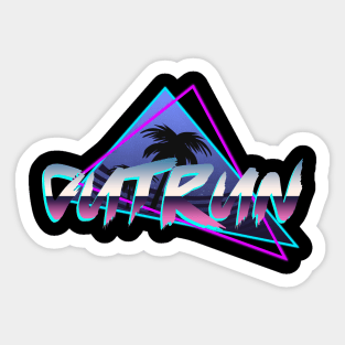 Outrun Sticker